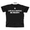 Life Is A Battle - Black and White Battle Tek Athletics Performance T-shirt