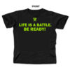 Life Is A Battle - Black and Green Battle Tek Athletics Performance T-shirt