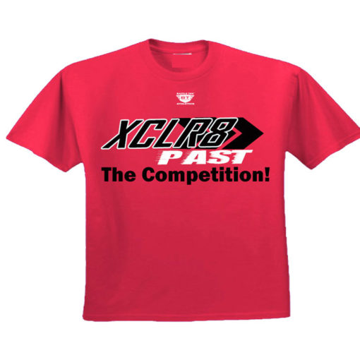 Red Battle Tek Athletics XCLR8 Performance Tee Shirt